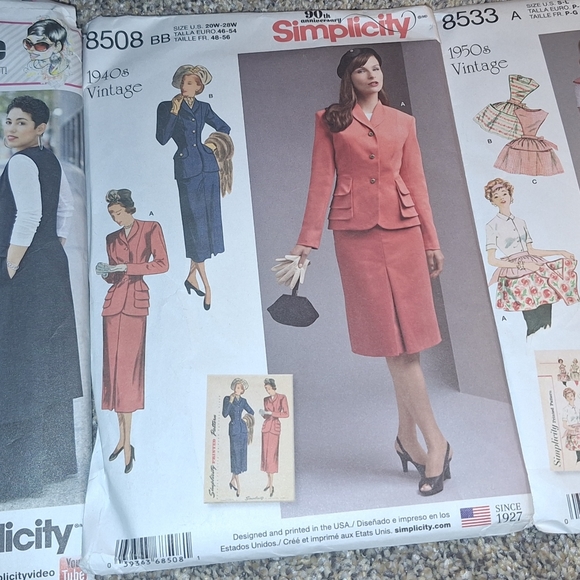 4 Simplicity Patterns 1940s -1950's vintage - Picture 10 of 10